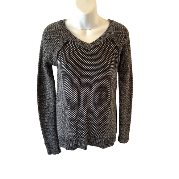 IVIVVA by LULULEMON BUSY TO BE COZY KNITTED PULLOVER GRAY SIZE 14 100% Cotton - Picture 1 of 13